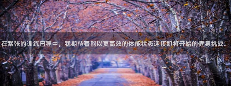 米兰体育报官网：在紧张的训练日程中，我期待着能以更高效的体能状态迎接即将开始的健身挑战。