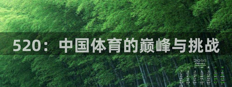 米兰体育平台：520：中国体育的巅峰与挑战